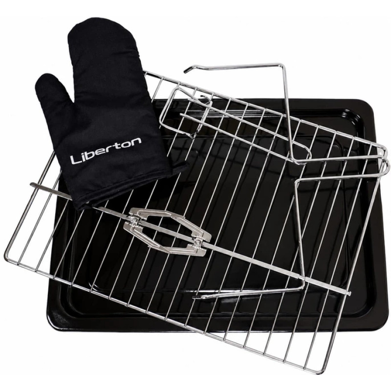 Настольная духовка LIBERTON LEO-601E Black