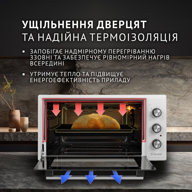 Настольная духовка Perfelli CLASSIC 48 WHITE