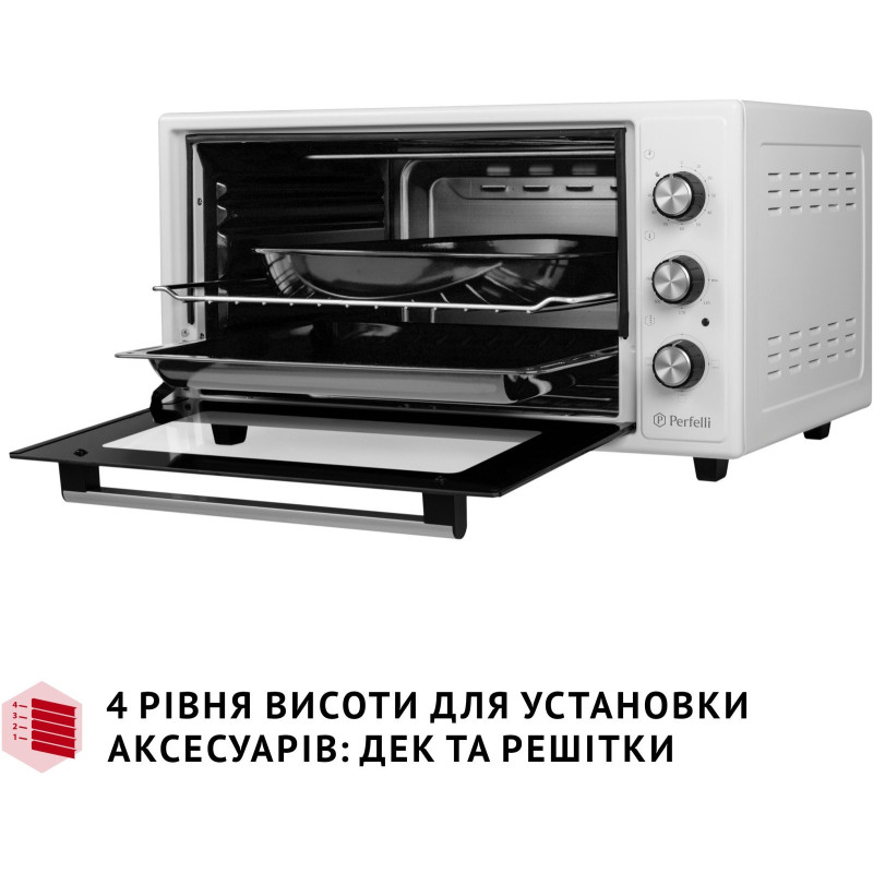 Настольная духовка Perfelli CLASSIC 48 WHITE