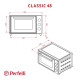 Настольная духовка Perfelli CLASSIC 48 WHITE