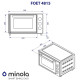 Настольная духовка Minola FOET 4815 WH