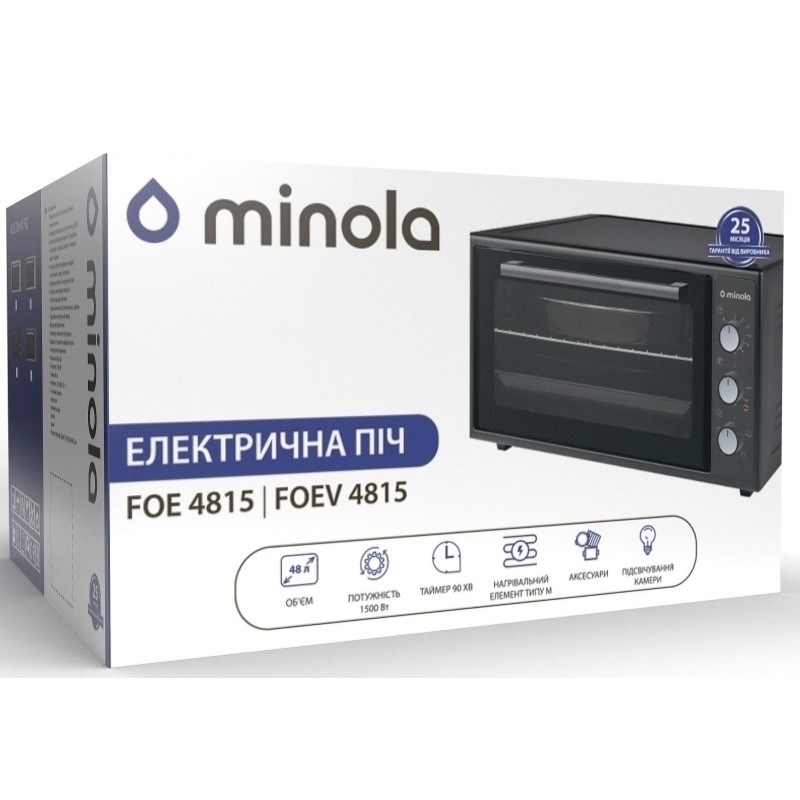 Настольная духовка Minola FOEV 4815 BL