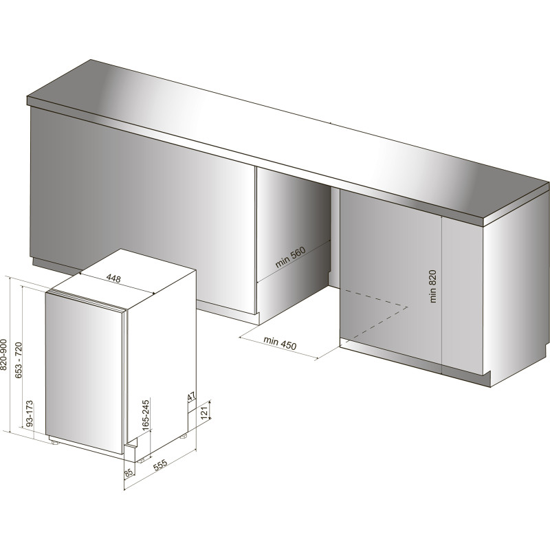 Посудомийна машина HOTPOINT-ARISTON HSIC 3T127 C