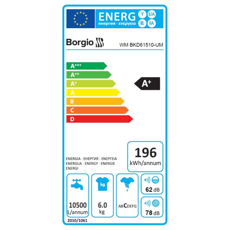 Стиральная машина BORGIO WM BKD61510-UM