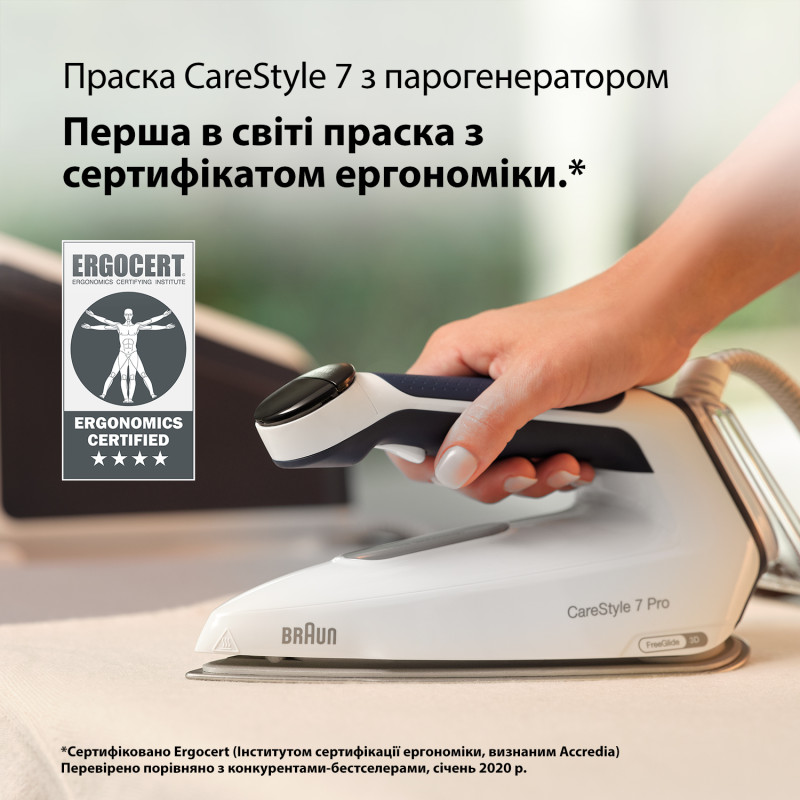 Утюг з парогенератором BRAUN IS 7282BL