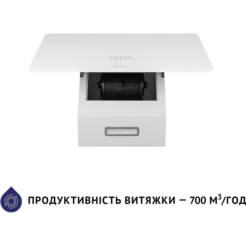 Витяжка Minola HVS 6224 WH 700 LED