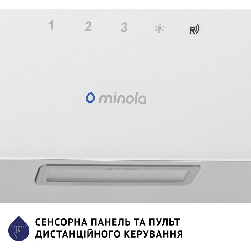 Витяжка Minola HVS 6224 WH 700 LED