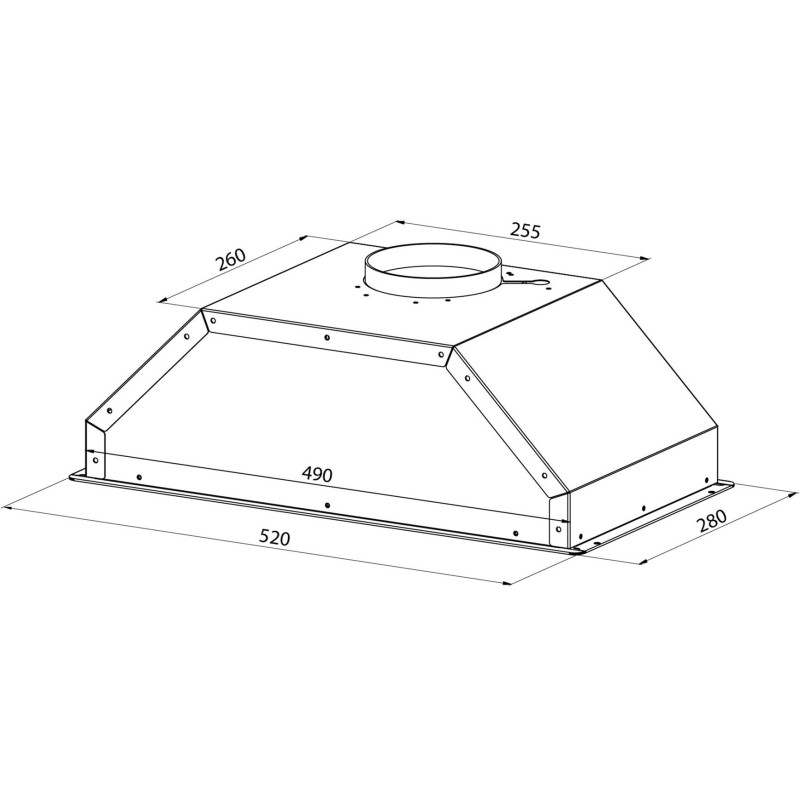 Вытяжка PYRAMIDA AGB 52 PB BL