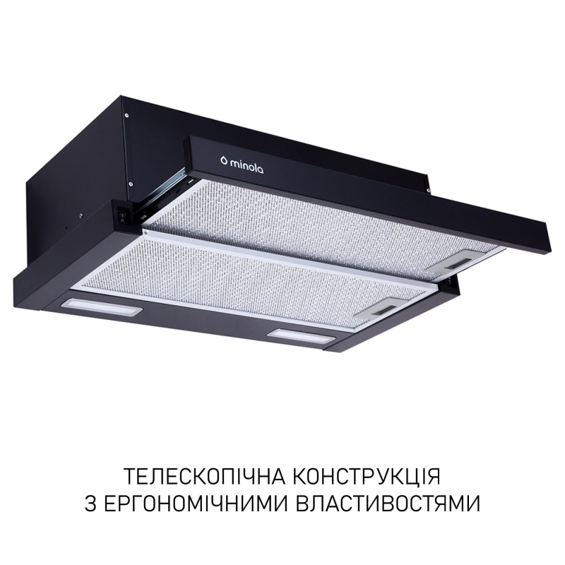Вытяжка Minola HTL 6215 BL 700 LED
