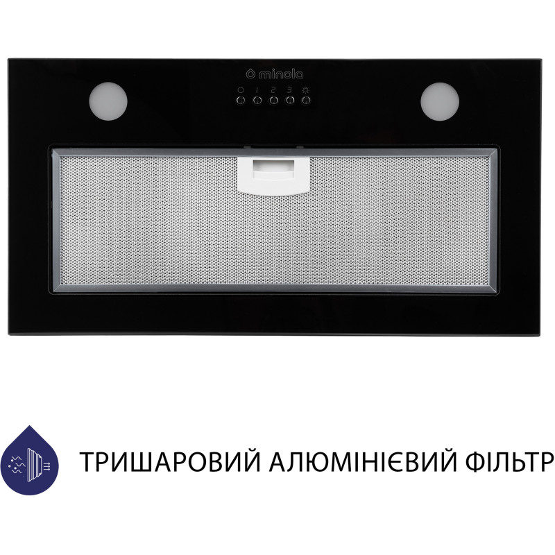 Вытяжка Minola HBI 5262 BL GLASS 700 LED