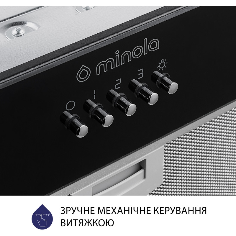 Вытяжка Minola HBI 5262 BL GLASS 700 LED