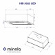 Вытяжка Minola HBI 5025 BL LED