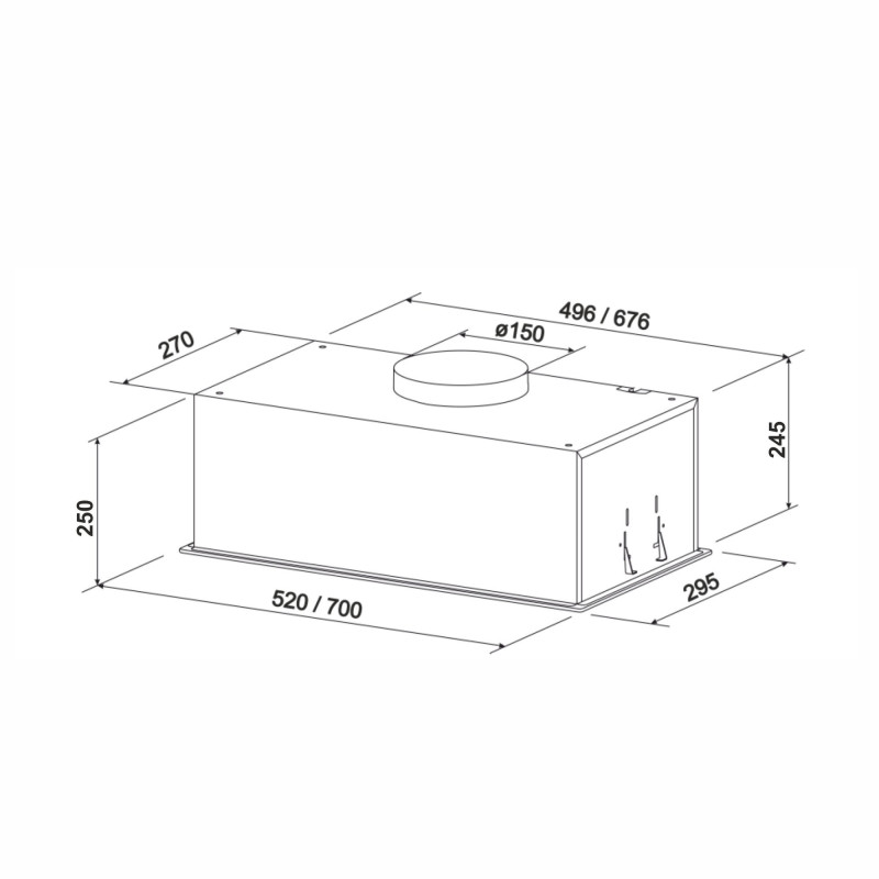 Витяжка ELEYUS INTEGRA 800 LED 52 WH