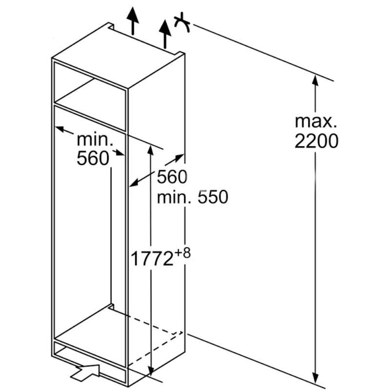 Холодильна Bosch KIR81VFE0