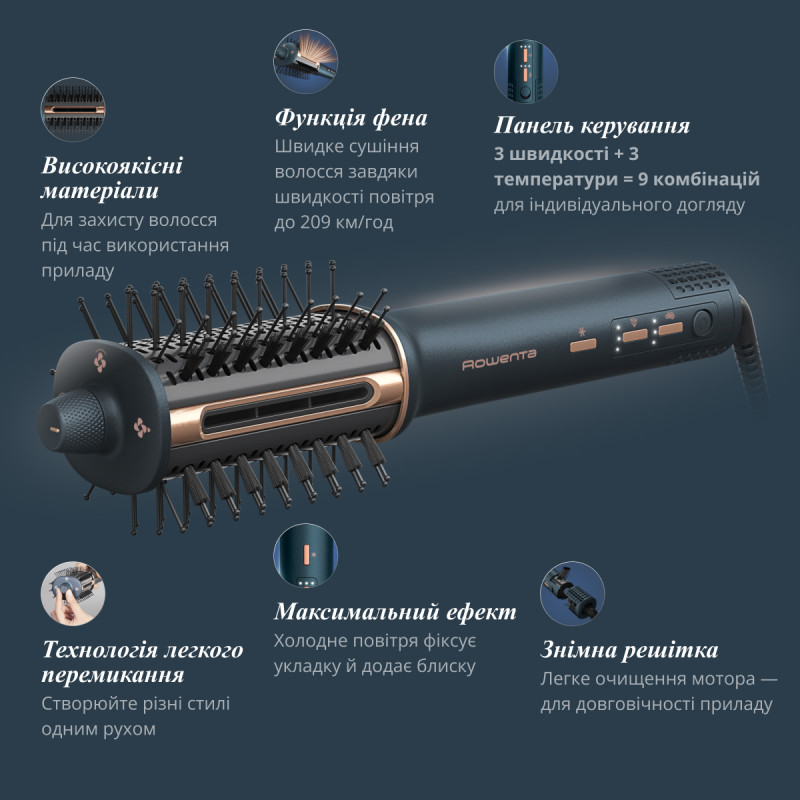 Фен-щетка ROWENTA UB9720E0