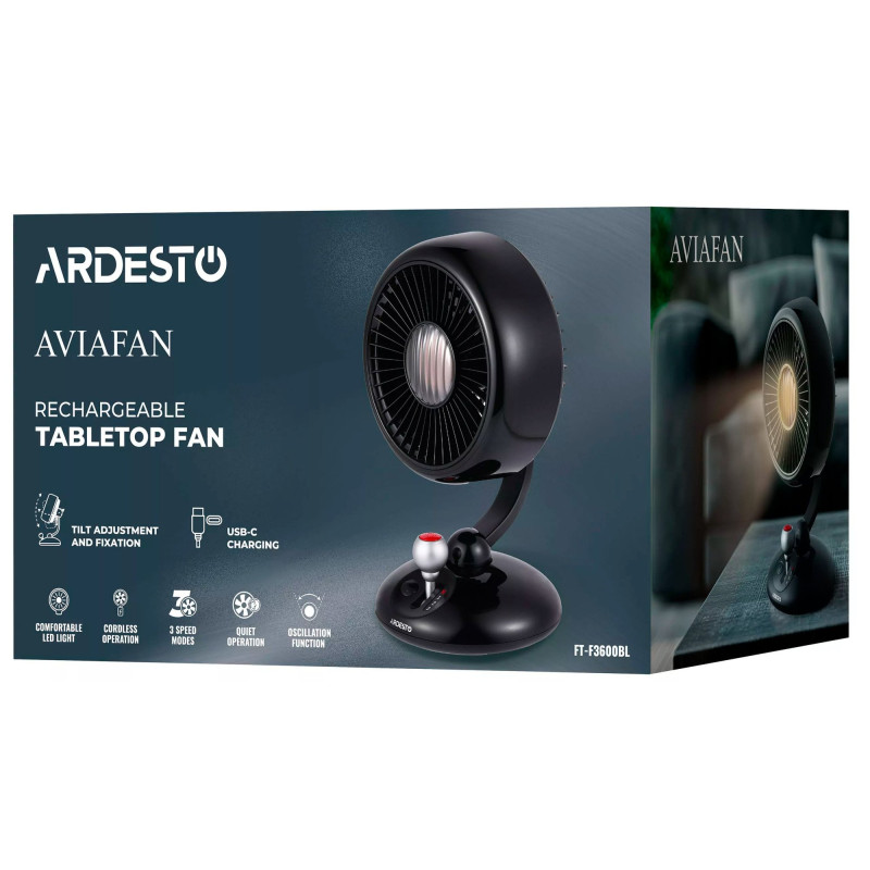 Вентилятор Ardesto AviaFan FT-F3600BL