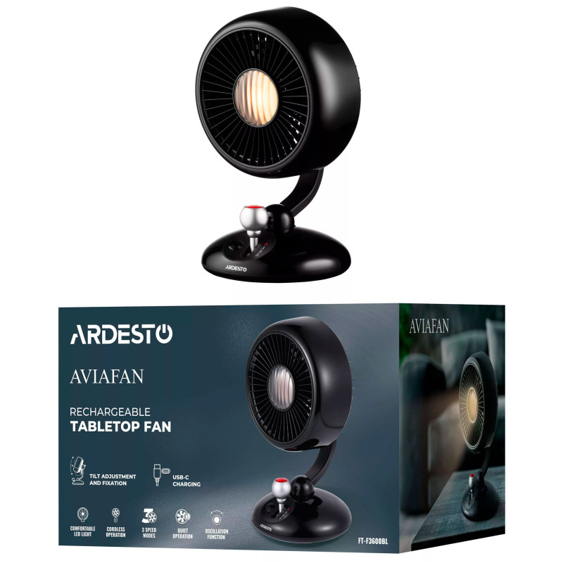 Вентилятор Ardesto AviaFan FT-F3600BL