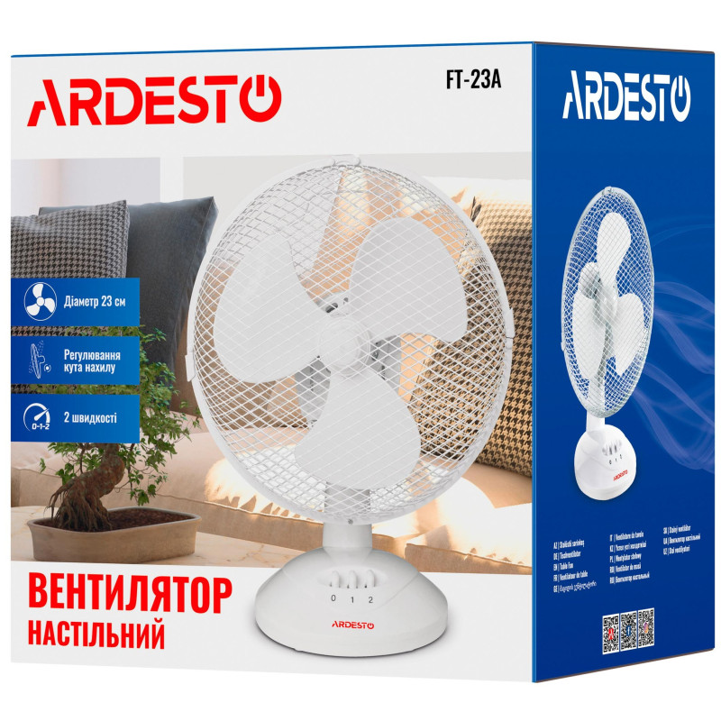  Вентилятор настольный Ardesto FT 23 A