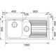 Мойка кухонная Franke Logica line LLL 651 нержавеющая сталь декор (101.0381.836)