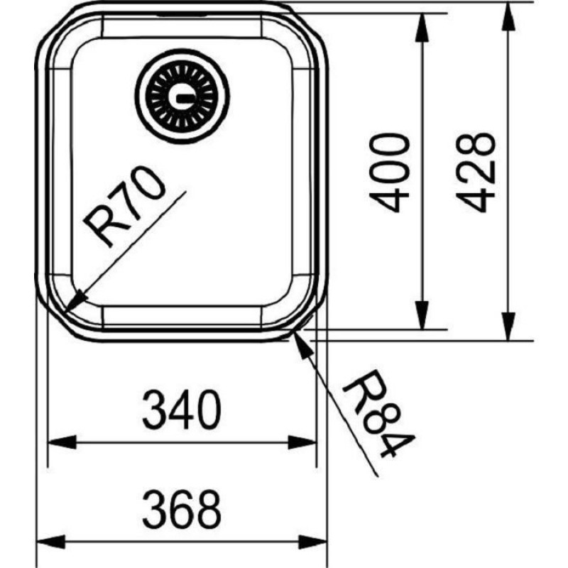 Кухонна мийка Franke Smart SRX 110-34 нерж полірів. (122.0739.540)