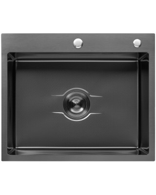 Кухонная мойка Kroner KRP Derby - 6050HM PVD (2,5/0,5 мм)