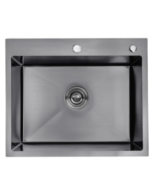 Кухонна раковина Kroner KRP Schwarze - 6050 гм PVD (3,0/1,0 мм)