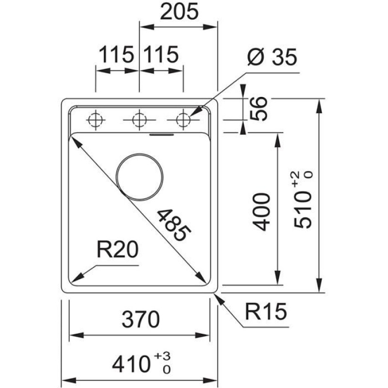 Мойка кухонная Franke Maris MRG 610-37 TL оникс (114.0668.861)