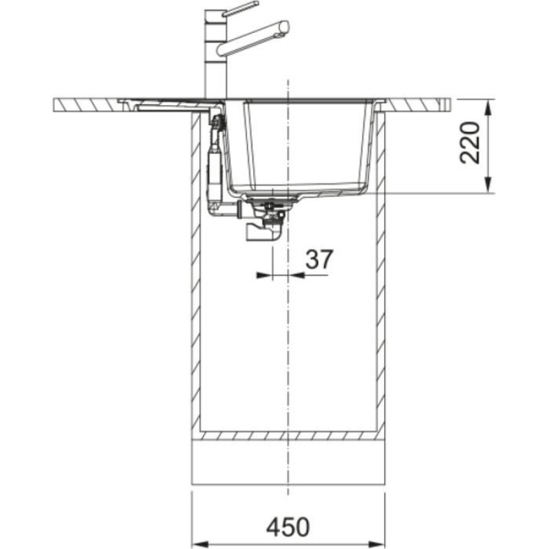 Мийка кухонна Franke Urban UBG 611-62 чорний матовий (114.0699.235)