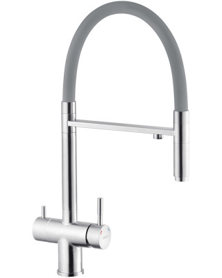 Смеситель для кухни Kroner KRP Edelstahl Klassisch ESG03815GRA