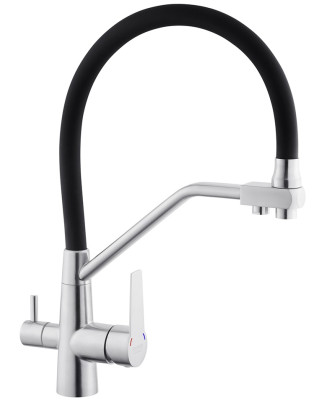 Смеситель для кухни Kroner KRP Edelstahl Klassisch ESG03817BLK
