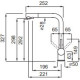 Змішувач кухонний ELLECI Tourmaline T01 Bianco 68