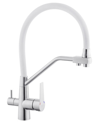 Смеситель для кухни Kroner KRP Edelstahl Klassisch ESG03817WHI