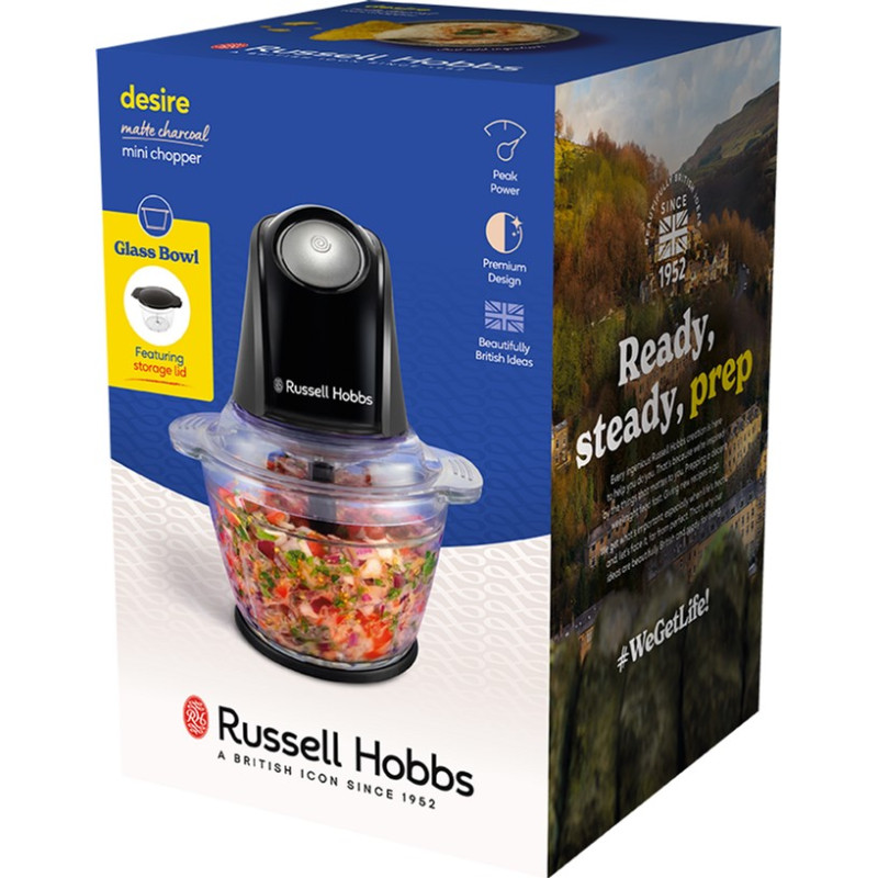 Подрібнювач RUSSELL HOBBS 27131-56 Matte Charcoal Mini Chopper