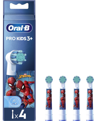 Насадки для електричної зубної щітки ORAL-B BRAUN Kids Людина-павук, 4 шт (8006540805237)