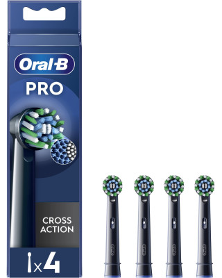 Насадки для электрической зубной щётки Oral-B Pro Cross Action Чорні, 4 шт (8006540847671)