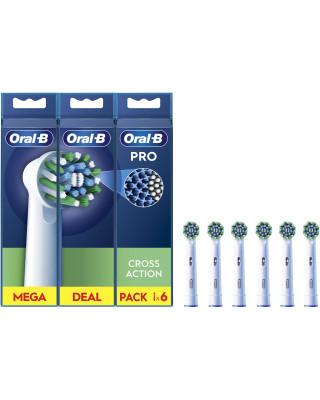 Насадка для зубної щітки Oral-B Pro Cross Action, 6 шт (8006540847879)