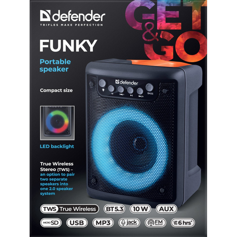 Портативна акустика Defender Funky (65053)
