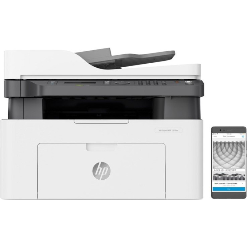 Многофункциональное устройство HP LaserJet 137fnw с WiFi (4ZB84A)