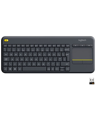 Клавиатура Logitech K400 Plus Touch Wireless UA Black (920-007145)