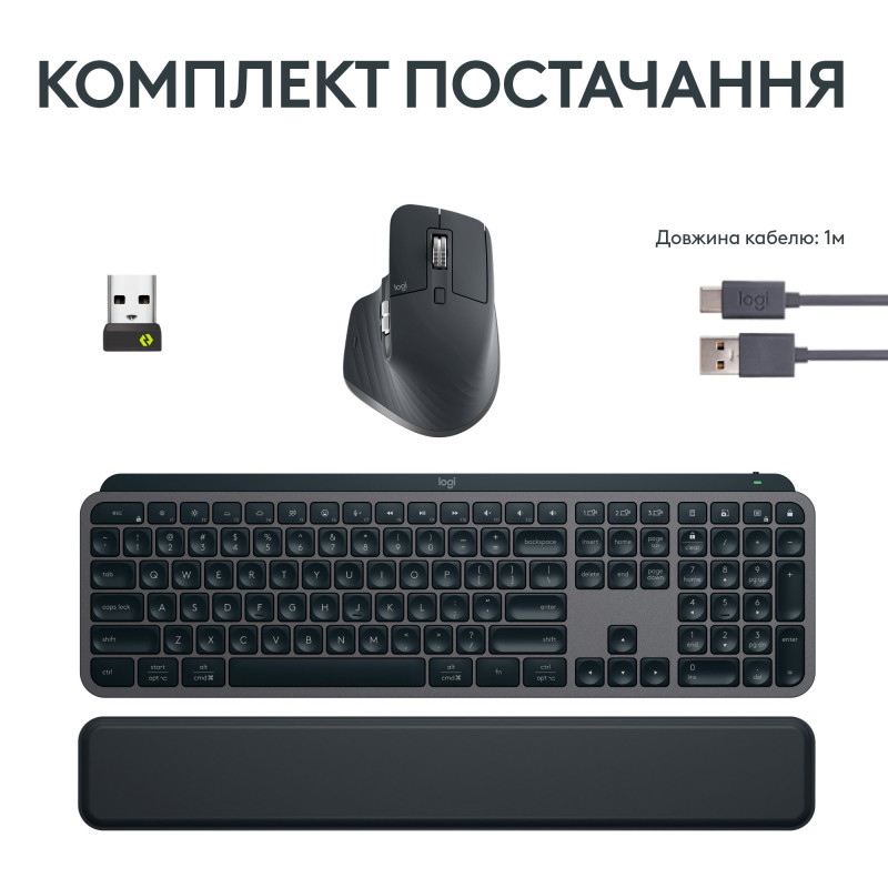 Комплект Logitech MX Keys S Combo Graphite (920-011614)