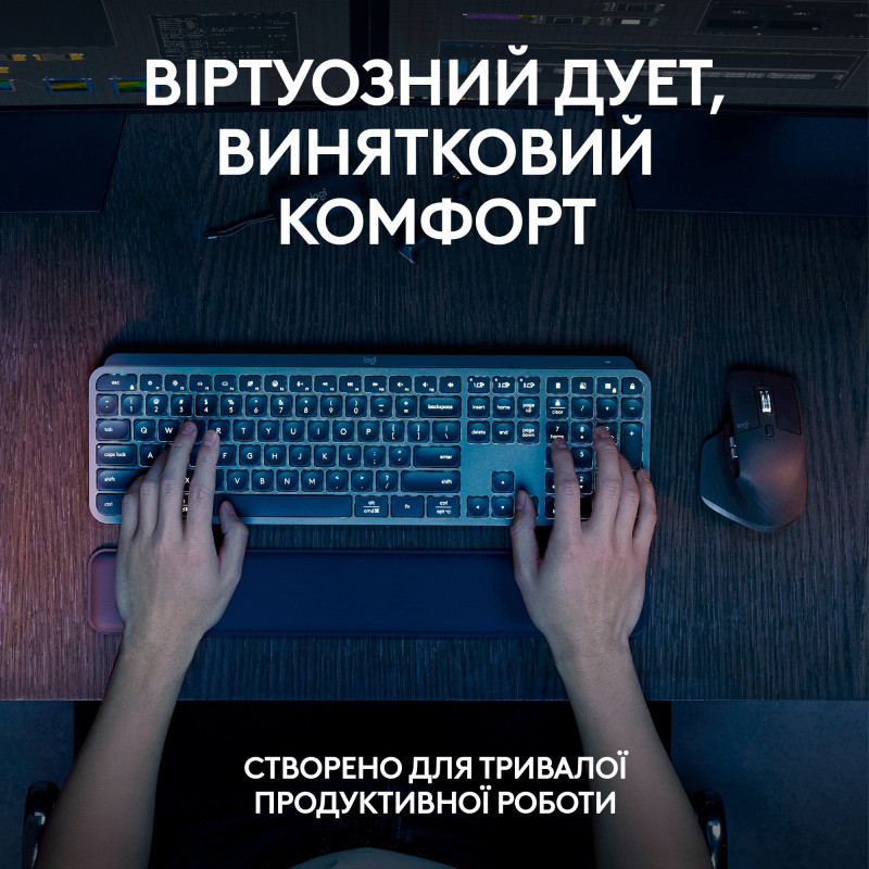 Комплект Logitech MX Keys S Combo Graphite (920-011614)