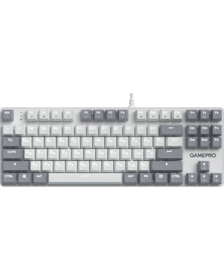 Клавиатура GamePro Genesis Metallic MK110G Outemu Red Switch USB UA White (MK110G)
