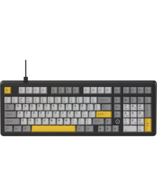 Клавиатура Ajazz AK980 MAX Magnetic switches Black Gray Yellow (AK980-MAX-M-BGY)