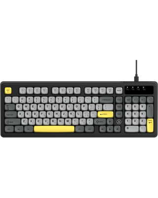 Клавиатура Ajazz AF98 USB UA Black/Grey/Yellow (AF98-BGY)