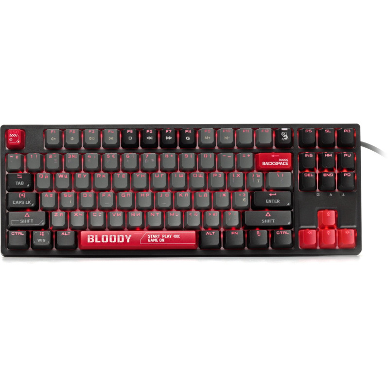 Клавіатура A4Tech Bloody S87 BLMS Red Plus Switch Energy Red (S87 Energy Red)