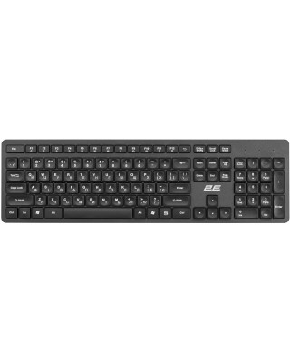 Клавиатура 2E KS260 WL EN/UKR Black (2E-KS260WB)