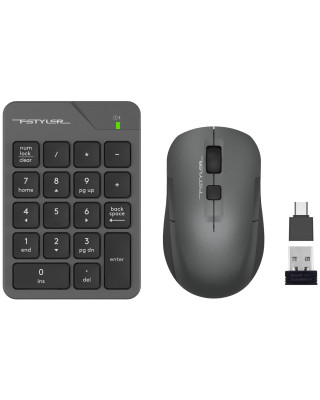 Комплект: кейпад и мышь A4Tech Fstyler FG1600C Air2 Gray
