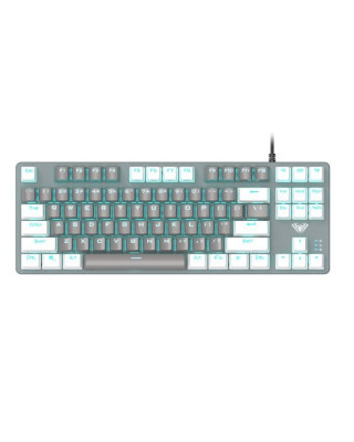 Клавиатура Aula Mechanical F3287 White/Grey keycap KRGD blue (6948391240688)
