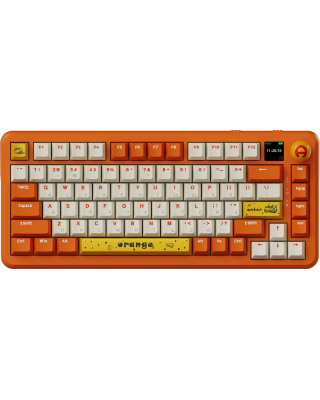 Клавиатура Ajazz AK820 MAX RGB Avocado Switch Wireless With Screen (AK820MAX-AS-OW) Orange