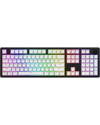 Клавиатура Hator Skyfall 100 Aurum Lemon RGB Wireless/Bluetooth/USB UA Black/White (HTK3100UA)